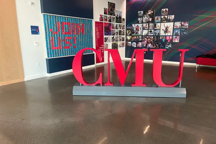 CMU sign in Welcome Center.