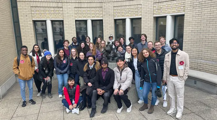 A group of students. 